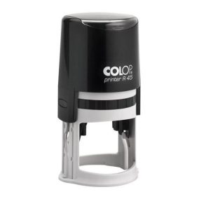 Colop Szövegbélyegző Printer R 45 fekete ház kör lenyomattal 45 mm   Colop Szövegbélyegző Printer R 45 fekete ház kör lenyomattal 45 mm