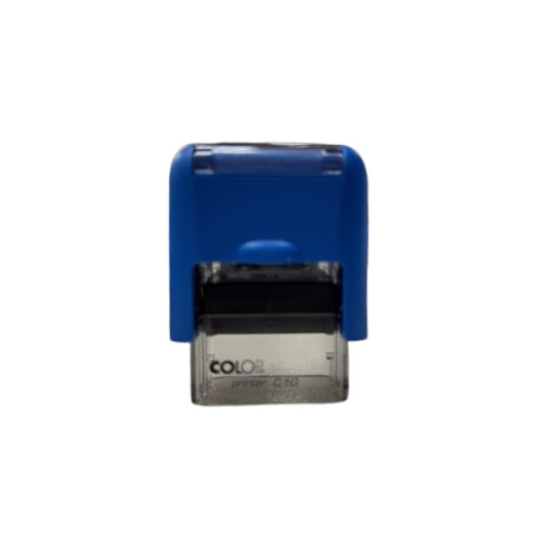 Colop Szövegbélyegző Printer C10 kék ház kék párnával 10x27 mm -új
