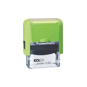 Colop Szövegbélyegző Printer C20 zöld ház 14x38 mm -új
