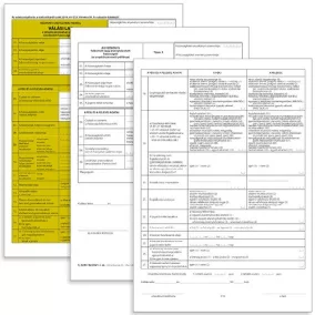   Jegyzőkönyv felbontott vagy érvénytelenített házasságról 2 lapos garnitúra