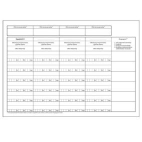   Kimutatás oktatási intézményben tanulók védőoltásairól 50 lapos füzet 295x203 mm