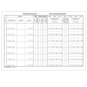 Védőoltási kimutatás 50 lapos füzet A/4 fekvő