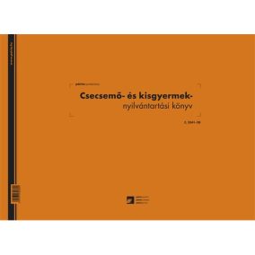 Csecsemő és kisgyermek nyilvántartó 60 lapos könyv A/3 fekvő   Csecsemő és kisgyermek nyilvántartó 60 lapos könyv A/3 fekvő