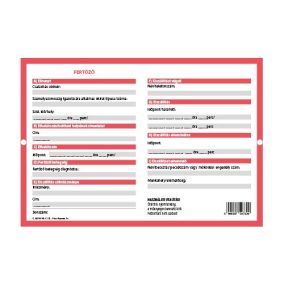 Lábcédula fóliázott A/6 fertőző Lábcédula fóliázott A/6 fertőző