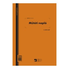 Műtéti napló 100 lapos könyv A/4 álló Műtéti napló 100 lapos könyv A/4 álló