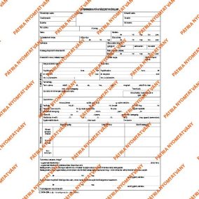 Gyermekgyógyászati kórlap szabadlap A/4 négyoldalas Gyermekgyógyászati kórlap szabadlap A/4 négyoldalas