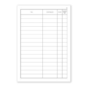 Soros (folyószámos) iktatókönyv 100 lapos A/4 álló