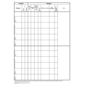 Iktatókönyv 5 alszámos 150 lapos A/4 álló