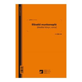 Előadói munkakönyv 20 lapos füzet A/4 álló Előadói munkakönyv 20 lapos füzet A/4 álló