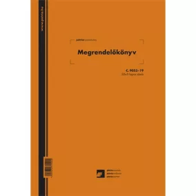 Megrendelőtömb 50x3 lapos tömb A/4 álló