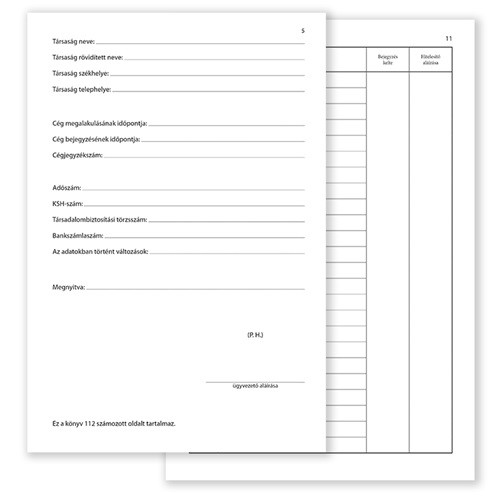 Határozatok könyve 200x290 mm