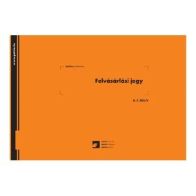   Felvásárlási jegy (mezőgazdasági termékfelvásárlás/szolgáltatás igénybevétel bizonylata) 50x3 lapos tömb 295x203 mm