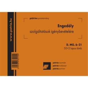 Engedély szolgáltatások igénybevételére Engedély szolgáltatások igénybevételére
