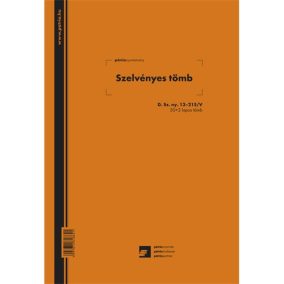   Szelvényes tömb ( 36 szelvényes ) 50x2 lapos tömb A/4 álló