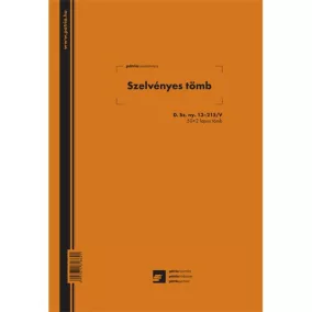   Szelvényes tömb ( 36 szelvényes ) 50x2 lapos tömb A/4 álló