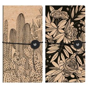   Jegyzetfüzet Clairefontaine Le Cerisier Blanc 9x18 cm, 40 lapos, sima, vegyes minta