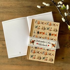   Füzet Alex Clark, vonalas, 21,5x15cm, kemény fedeles, 126 oldal,Cicás