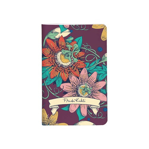 Jegyzetfüzet Clairefontaine Frida Kahlo 7,5x12 cm, 24 lapos, sima, vegyes minta
