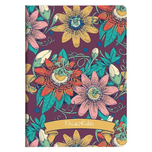 Jegyzetfüzet Clairefontaine Frida Kahlo, A/5, 14,8x21 cm, 32 lapos, vonalas, vegyes minta
