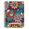 Jegyzetfüzet Clairefontaine Frida Kahlo A/5, spirálos, 74 lapos, vonalas, vegyes minta
