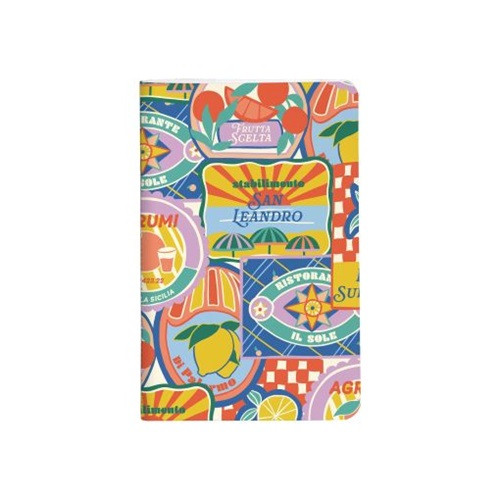 Jegyzetfüzet Clairefontaine Dolce Amore 7,5x12 cm, 24 lapos, sima, vegyes minta