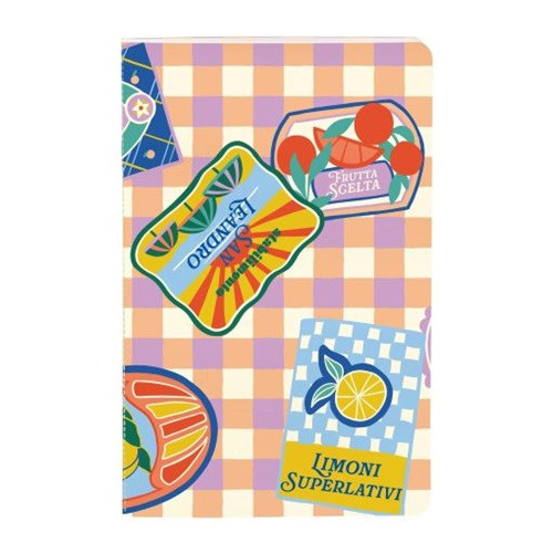 Jegyzetfüzet Clairefontaine Dolce Amore 9x14 cm, 48 lapos, vonalas, vegyes minta