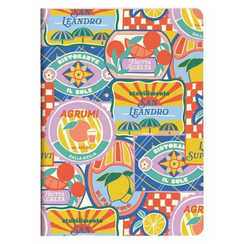 Jegyzetfüzet Clairefontaine Dolce Amore, A/5, 14,8x21 cm, 32 lapos, vonalas, vegyes minta