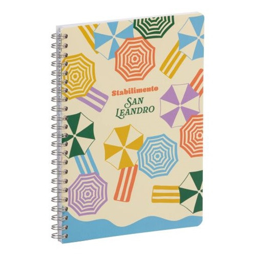 Jegyzetfüzet Clairefontaine Dolce Amore A/5, spirálos, 74 lapos, vonalas, vegyes minta