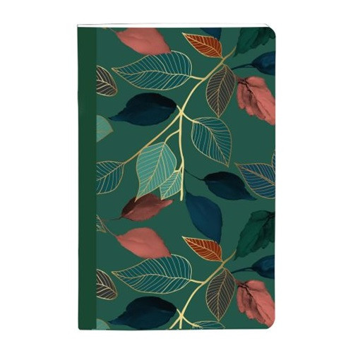 Jegyzetfüzet Clairefontaine Gaia kék 9x14 cm, 48 lapos, vonalas, vegyes minta