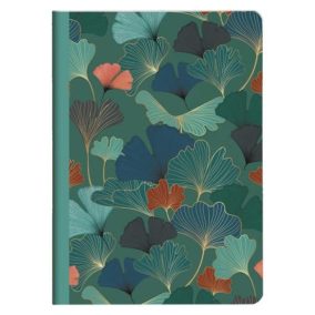 Jegyzetfüzet Clairefontaine Gaia kék, A/5, 14,8x21 cm, 48 lapos, vonalas, vegyes minta   Jegyzetfüzet Clairefontaine Gaia kék, A/5, 14,8x21 cm, 48 lapos, vonalas, vegyes minta