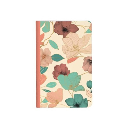 Jegyzetfüzet Clairefontaine Gaia bézs 7,5x12 cm, 24 lapos, vonalas, vegyes minta