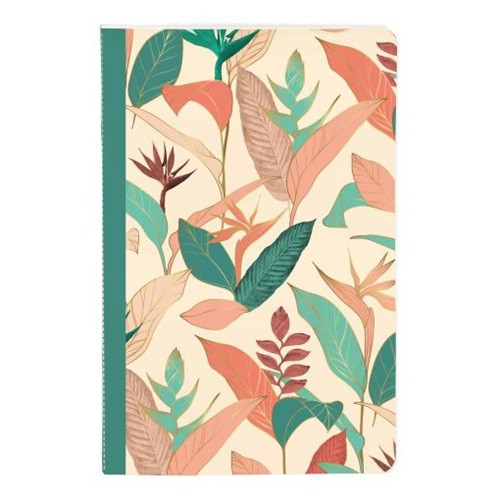 Jegyzetfüzet Clairefontaine Gaia bézs 11x17 cm, 48 lapos, vonalas, vegyes minta