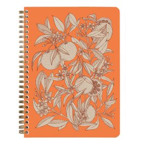   Jegyzetfüzet Clairefontaine Jardin des Sens A/5, spirálos, 74 lapos, vonalas, vegyes minta