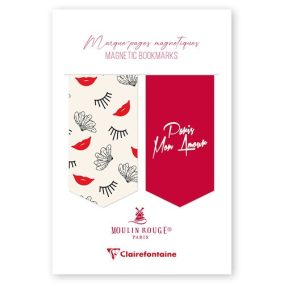 Mágneses könyvjelző Clairefontaine Moulin Rouge, 10,5x15,5cm   Mágneses könyvjelző Clairefontaine Moulin Rouge, 10,5x15,5cm