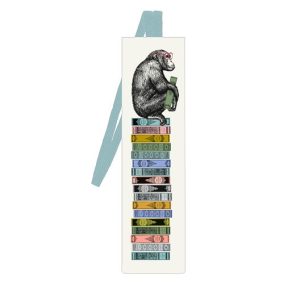 Könyvjelző Moses Verlag gumis, olvasó majom Könyvjelző Moses Verlag gumis, olvasó majom