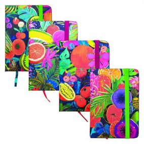   Jegyzetfüzet Centrum A/7 80 lapos vonalas kemény fedeles gyümölcsös