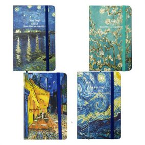   Jegyzetfüzet Centrum A/6 80 lapos vonalas kemény fedeles Van Gogh