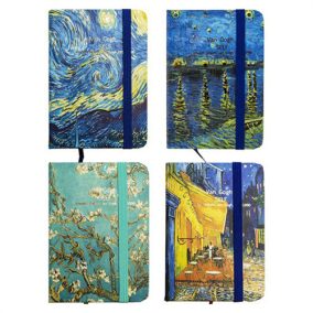   Jegyzetfüzet Centrum A/7 80 lapos vonalas kemény fedeles Van Gogh