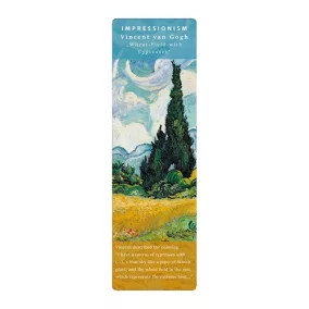   Könyvjelző Fridolin Impresszionizmus, 'Van Gogh/Ciprusok'