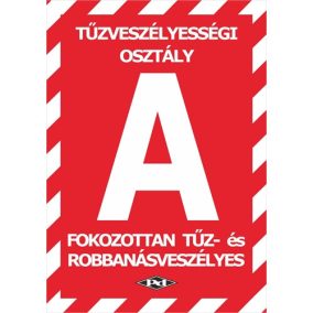 Információs tábla pd A/5 Tűzveszélyességi osztály A Információs tábla pd A/5 Tűzveszélyességi osztály A