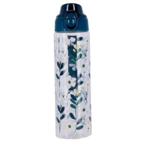 Kulacs Bottle&More 700 ml kék virág, átlátszó Kulacs Bottle&More 700 ml kék virág, átlátszó