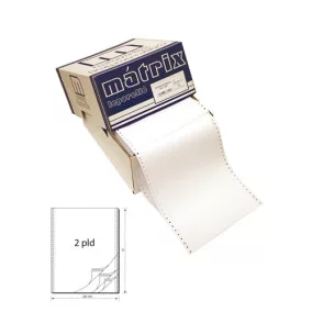   Leporelló MATRIX 240x12 coll 2 példányos 6 collonként perforált 900 garn./doboz