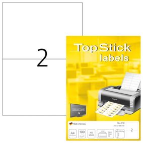 Etikett címke Topstick 210x148 mm szegély nélküli 100 ív 200 db/doboz   Etikett címke Topstick 210x148 mm szegély nélküli 100 ív 200 db/doboz
