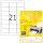 Etikett címke Topstick 63.5x38.1mm szegéllyel 100 ív 2100 db/doboz