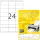 Etikett címke Topstick 70x36 mm szegéllyel 100 ív 2400 db/doboz