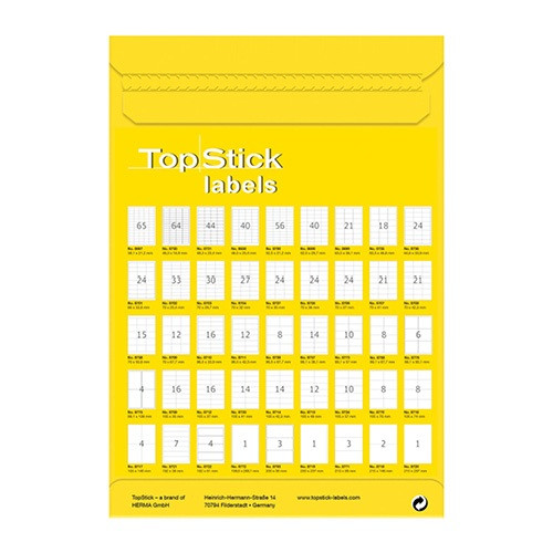 Etikett címke Topstick 70x32 mm szegéllyel 100 ív 2700 db/doboz