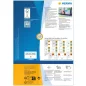   Etikett címke Herma 105x42.3 mm szegély nélküli kék 100 ív 1400 db/doboz
