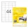 Etikett címke Topstick 48.3x25.4 mm szegéllyel 100 ív 4400 db/doboz