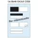 Etikett címke Pátria 80x46 mm és 124.5x21 mm videokazetta gerinchez