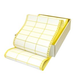   Etikett címke leporellós 60x36,2 mm 4000 db/doboz egypályás